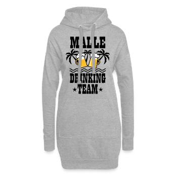 08 Malle Drinking Team Beer Mass Bier Party - Hoodie-Kleid - Grau meliert - Vorne