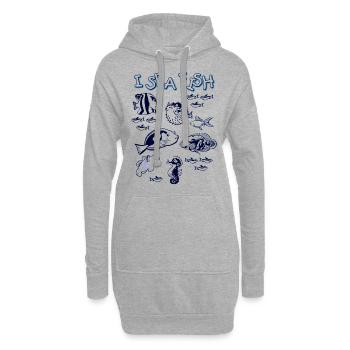 i Sea Fish - Hoodie-Kleid - Grau meliert - Vorne