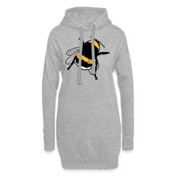 Hummel - Hoodie-Kleid - Grau meliert - Vorne
