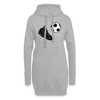 Chaussures Sport - Sweat-shirt à capuche long Femme - gris chiné - Devant