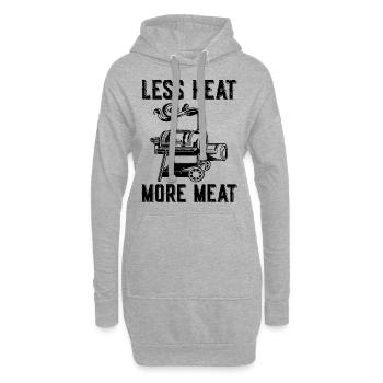 Griller - Sweat-shirt à capuche long Femme - gris chiné - Devant