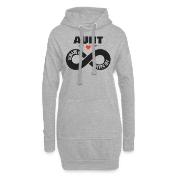 Cadeau pour la chemise Dear Aunt Heart - Sweat-shirt à capuche long Femme - gris chiné - Devant