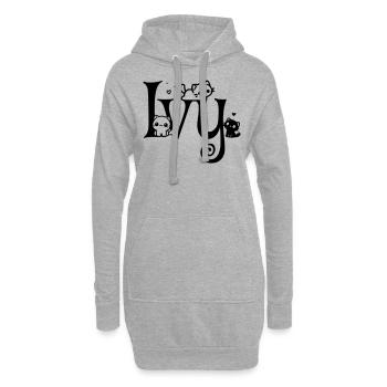 Ivy Name Vorname Kätzchenname - Hoodie-Kleid - Grau meliert - Vorne