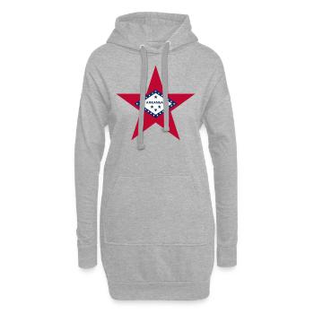 Arkansas Fan T-Shirt – Natur & Kultur - Hoodie-Kleid - Grau meliert - Vorne