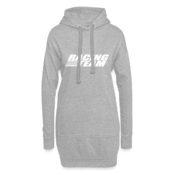 Racing Team blanc - Sweat-shirt à capuche long Femme - gris chiné - Devant