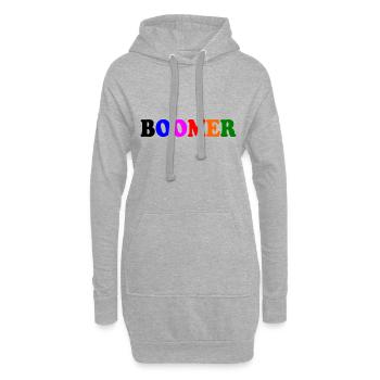 Boomer - Hoodie-Kleid - Grau meliert - Vorne