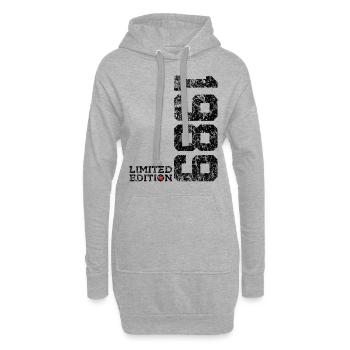 37TH BIRTHDAY 37 YEARS LIMITED EDITION 1989 - Hoodie Dress - heather grey - Front