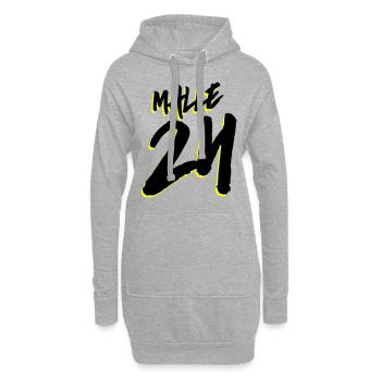 Malle 24 Mallorca - Sweat-shirt à capuche long Femme - gris chiné - Devant
