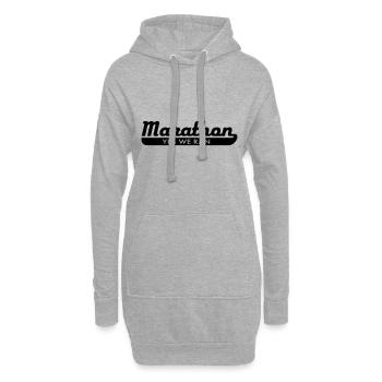 Marathon - Hoodie-Kleid - Grau meliert - Vorne