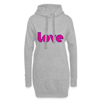 GERADE VERHEIRATET. Junggesellinnenabschied. VALENTINSTAG. PAAR. LIEBE - Hoodie-Kleid - Grau meliert - Vorne