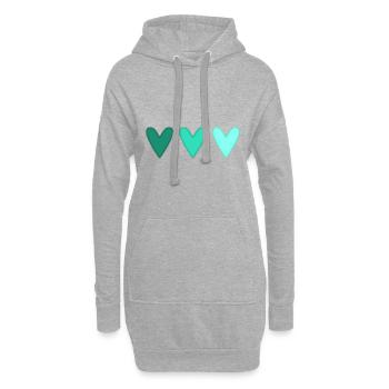 MAMA. MAMA. MAMA. MAMMA. MUTTERTAG. ALLES GUTE ZUM GEBURTSTAG! - Hoodie-Kleid - Grau meliert - Vorne