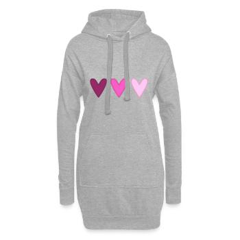 MAMA. MAMA. MAMA. MAMMA. MUTTERTAG. ALLES GUTE ZUM GEBURTSTAG! - Hoodie-Kleid - Grau meliert - Vorne