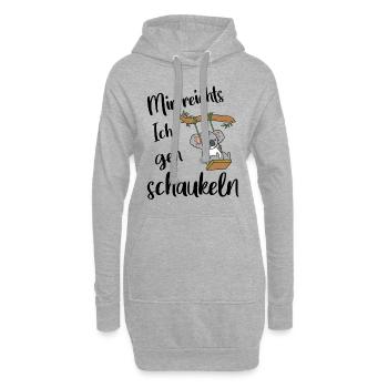 Koalabär - Mir reichts ich geh schaukeln. - Hoodie-Kleid - Grau meliert - Vorne
