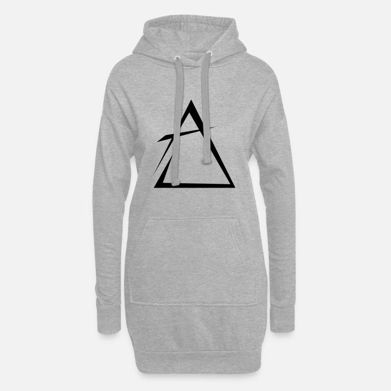 Element Luft - Hoodie-Kleid - Grau meliert