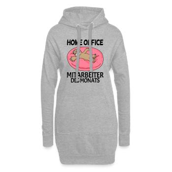 Mitarbeiter des Monats - Hoodie-Kleid - Grau meliert - Vorne