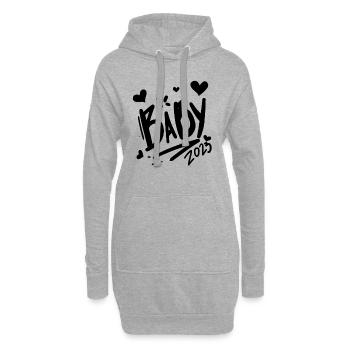 Bébé 2023 - Nouveau-né 2023 Bébé Cadeau - Sweat-shirt à capuche long Femme - gris chiné - Devant