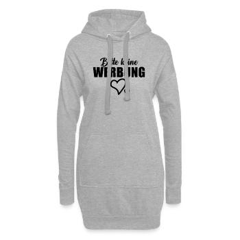 Bitte keine Werbung - Briefkasten - Hoodie-Kleid - Grau meliert - Vorne