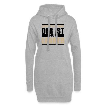 Lehrer - Hoodie-Kleid - Grau meliert - Vorne