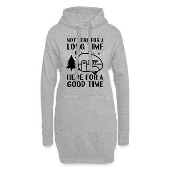 Wandern Natur Outdoor Berge - Hoodie-Kleid - Grau meliert - Vorne