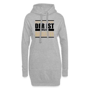 Bauleiter - Hoodie-Kleid - Grau meliert - Vorne