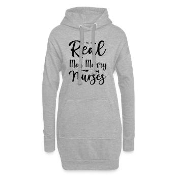 De vrais hommes épousent des infirmières - Sweat-shirt à capuche long Femme - gris chiné - Devant