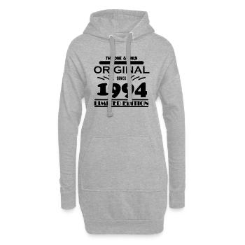 1994 - Baujahr 1994 - Jahrgang 1994 - Hoodie-Kleid - Grau meliert - Vorne