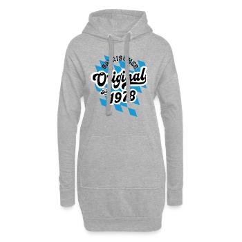 1978 Bayrisches Original seit 1978 Geburtstag - Hoodie-Kleid - Grau meliert - Vorne