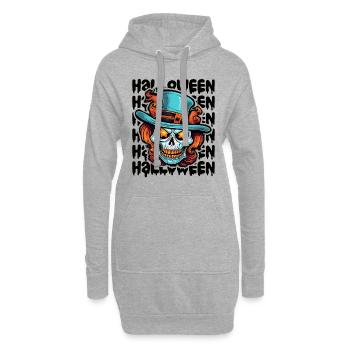 Design d’Halloween effrayant pour la prochaine fête - Sweat-shirt à capuche long Femme - gris chiné - Devant