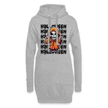 Design d’Halloween effrayant pour la prochaine fête - Sweat-shirt à capuche long Femme - gris chiné - Devant