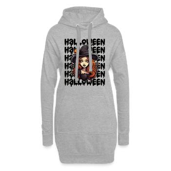 Design d’Halloween effrayant pour la prochaine fête - Sweat-shirt à capuche long Femme - gris chiné - Devant