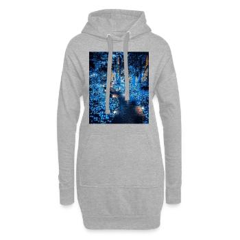 Betreten Sie den Wald - Hoodie-Kleid - Grau meliert - Vorne
