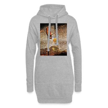 Mondschein-Basketball - Hoodie-Kleid - Grau meliert - Vorne