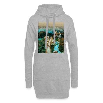 Golden Bridge, Da Nang, Vietnam - Sweat-shirt à capuche long Femme - gris chiné - Devant