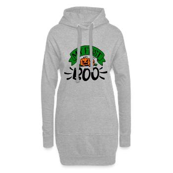 Mein erster Buh - Halloween - Hoodie-Kleid - Grau meliert - Vorne