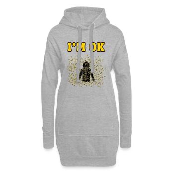 Apiculteur Apiculteur Abeilles - Sweat-shirt à capuche long Femme - gris chiné - Devant