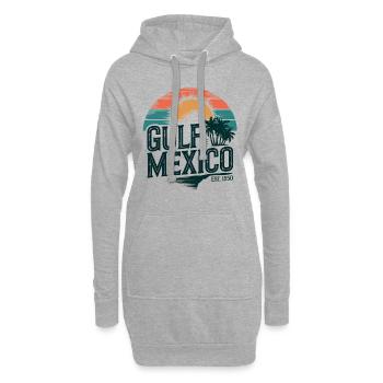 Golfe du Mexique - Sweat-shirt à capuche long Femme - gris chiné - Devant