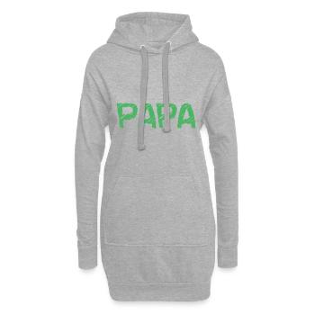 PAPA. ALLES GUTE ZUM GEBURTSTAG, PAPA. PAPA. VATERTAG - Hoodie-Kleid - Grau meliert - Vorne