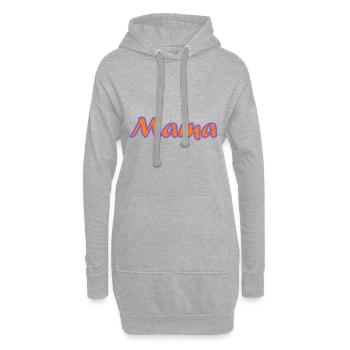 FÊTE DES MÈRES. BONNE FÊTE MAMAN. MAMAN. MAMA - Sweat-shirt à capuche long Femme - gris chiné - Devant