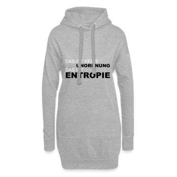 Entropie - Hoodie-Kleid - Grau meliert - Vorne