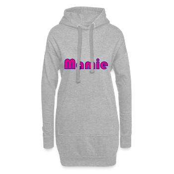 MAMIE. FÊTE DES MÈRES. BONNE FÊTE MAMIE. JE T'AIME - Sweat-shirt à capuche long Femme - gris chiné - Devant