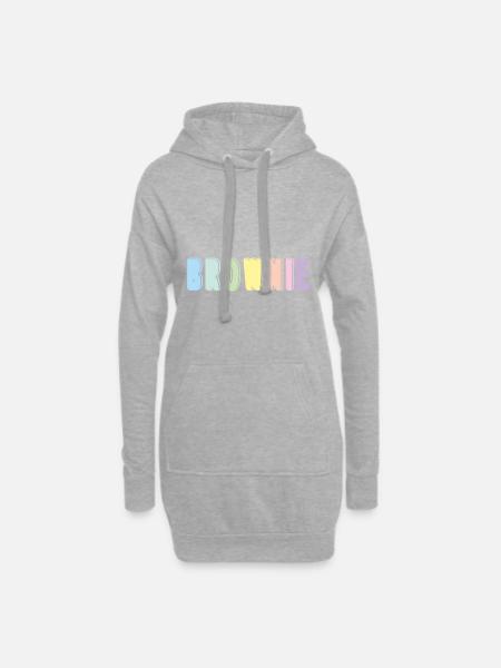 Brownie - Hoodie-Kleid - Grau meliert