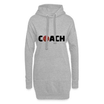 Basketball Coach Trainer Lehrer - Hoodie-Kleid - Grau meliert - Vorne