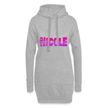 Nicole - Hoodie-Kleid - Grau meliert - Vorne