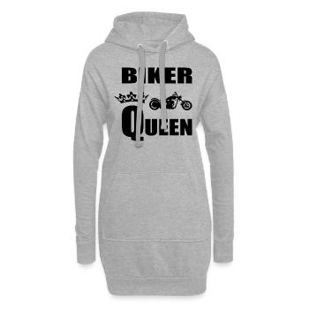 Motorrad - Hoodie-Kleid - Grau meliert - Vorne