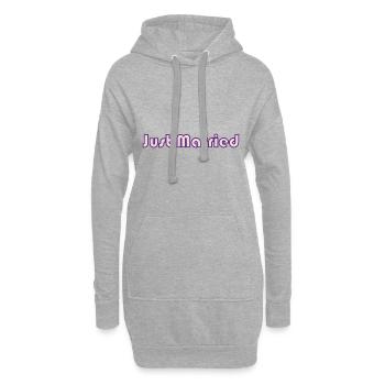 PAAR. ICH HABE GERADE GEHEIRATET. Junggesellinnenabschied. HEILIGER VALENTINSTAG. MARIES - Hoodie-Kleid - Grau meliert - Vorne