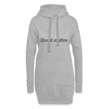 MAÎTRE. MERCI. MERCI MAÎTRE. MAITRE. CADEAU MAÎTRE - Sweat-shirt à capuche long Femme - gris chiné - Devant