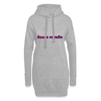 RETRAITE. RETRAITE. RETRAITEE. RETRAITE - Sweat-shirt à capuche long Femme - gris chiné - Devant