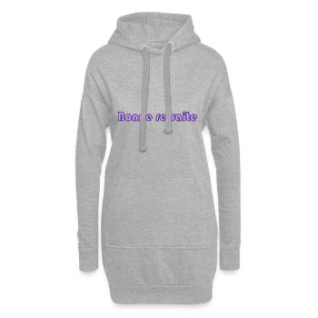 RETRAITE. RETRAITE. RETRAITEE. RETRAITE - Sweat-shirt à capuche long Femme - gris chiné - Devant