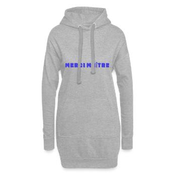 MEISTER. VIELEN DANK. DANKE, MEISTER. MEISTER. MEISTER-GESCHENK - Hoodie-Kleid - Grau meliert - Vorne