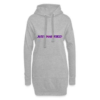 GERADE VERHEIRATET. Junggesellinnenabschied. VALENTINSTAG. PAAR. LIEBE - Hoodie-Kleid - Grau meliert - Vorne